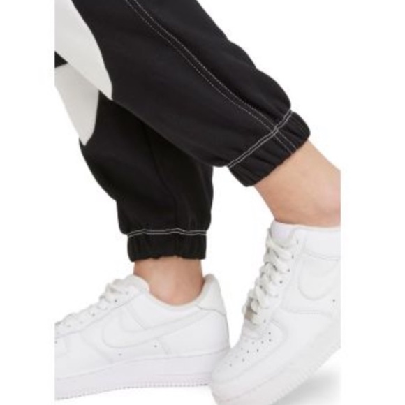 Nike NSW SWOOSH EASY FLEECE graphic JOGGER Women plus XXL Black white new w tags - Picture 10 of 12